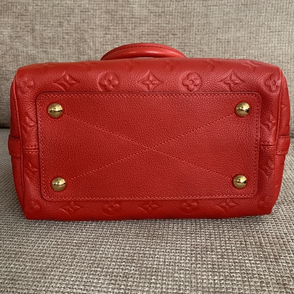 LOUIS VUITTON Speedy 25” Cerise Monogram Empreinte Speedy Bandouliere.Authentic. - Picture 9 of 17